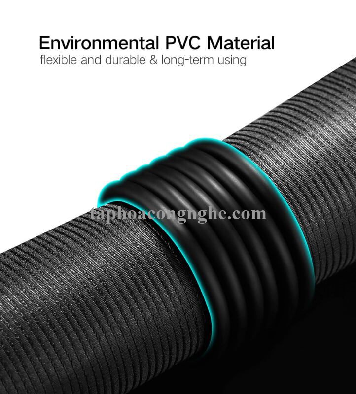 Ugreen 30136 3M màu Đen Cáp 2 đầu USB 2.0 vỏ nhựa PVC US102 30030136